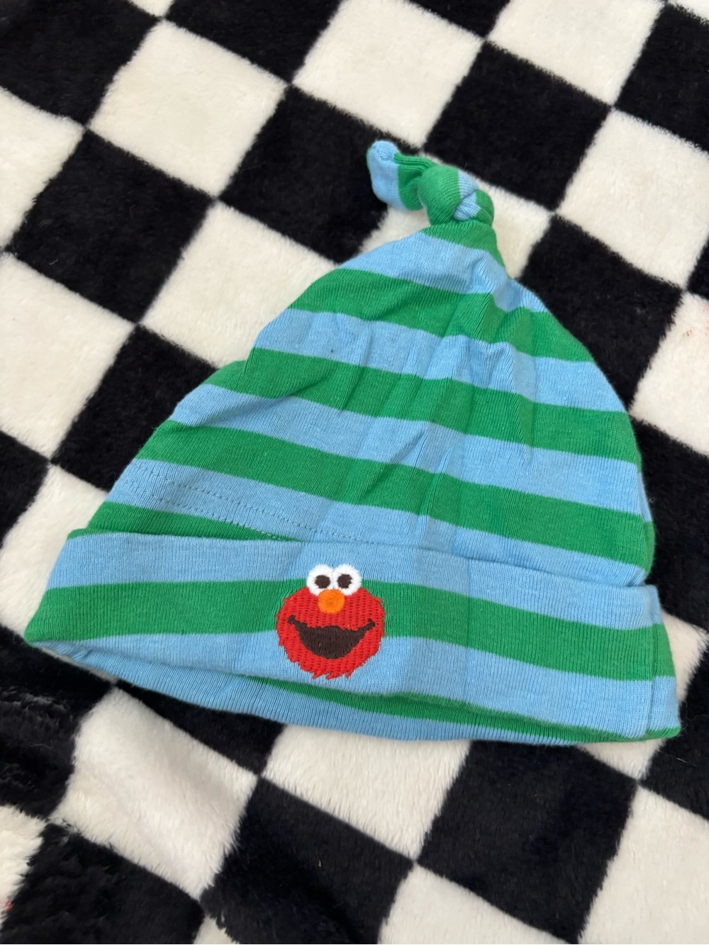 Baby striped Sesame Street Elmo hat
